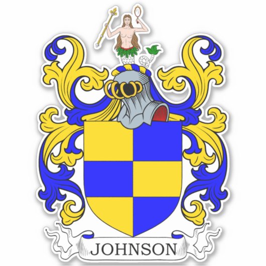 Johnson Family Crest Sticker (Voorkant)