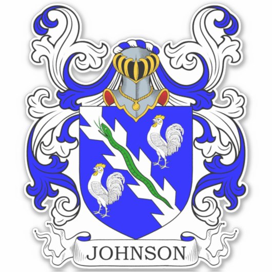 Johnson Family Crest Sticker (Voorkant)