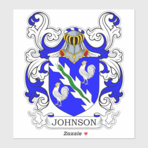 Johnson Family Crest Sticker