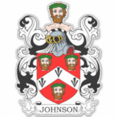 Johnson Family Crest Sticker (Voorkant)