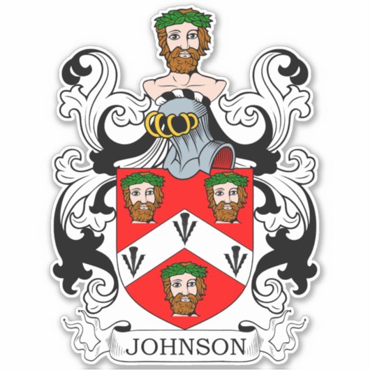 Johnson Family Crest Sticker (Voorkant)