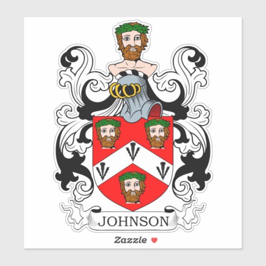 Johnson Family Crest Sticker (Vel)