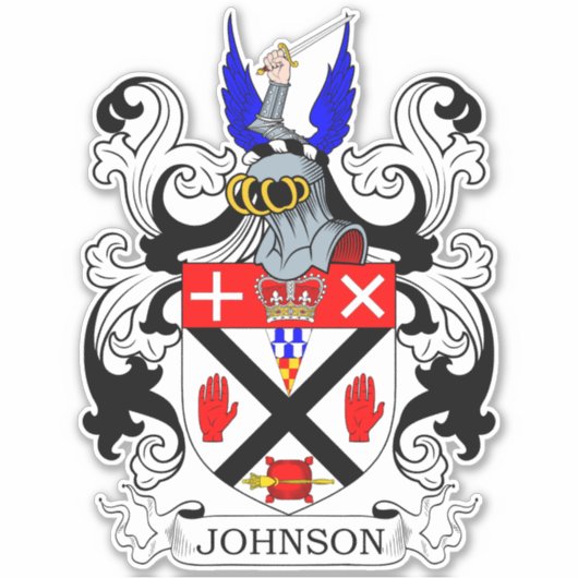 Johnson Family Crest Sticker (Voorkant)