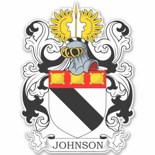 Johnson Family Crest Sticker (Voorkant)