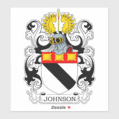 Johnson Family Crest Sticker (Vel)