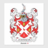 Johnson Family Crest Sticker (Vel)