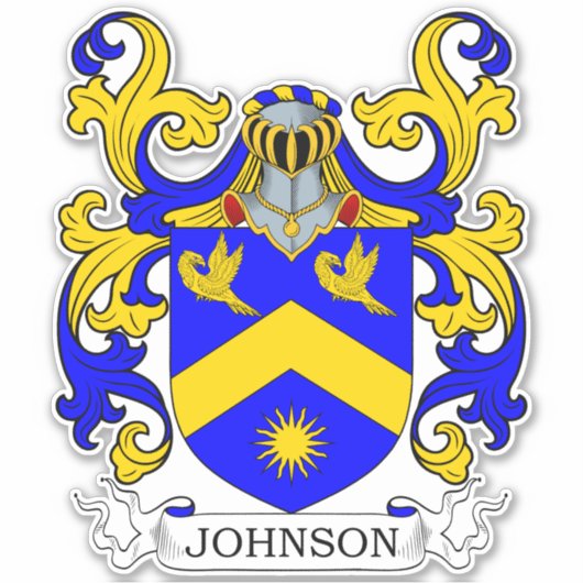 Johnson Family Crest Sticker (Voorkant)