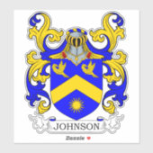 Johnson Family Crest Sticker (Vel)