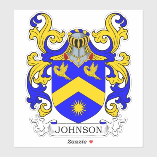 Johnson Family Crest Sticker (Vel)