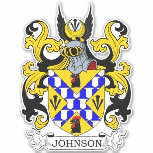 Johnson Family Crest Sticker (Voorkant)