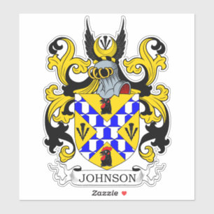 Johnson Family Crest Sticker