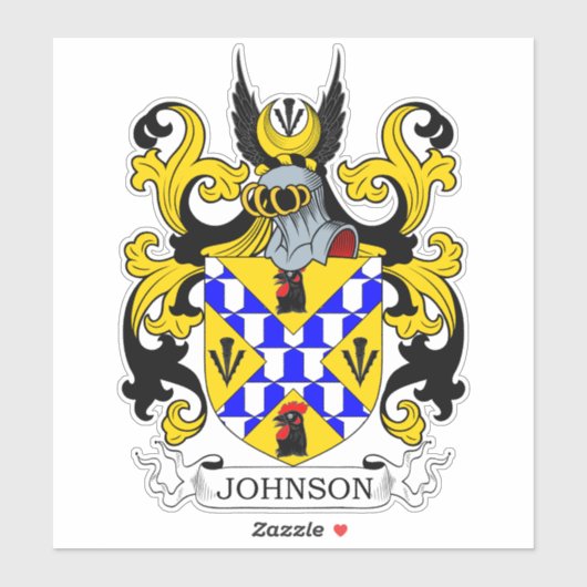 Johnson Family Crest Sticker (Vel)