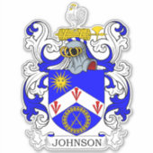 Johnson Family Crest Sticker (Voorkant)