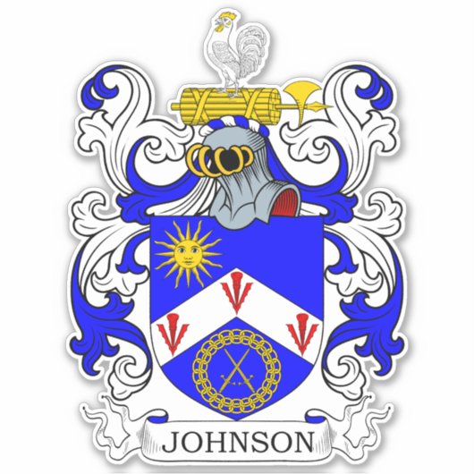 Johnson Family Crest Sticker (Voorkant)