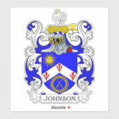 Johnson Family Crest Sticker (Vel)