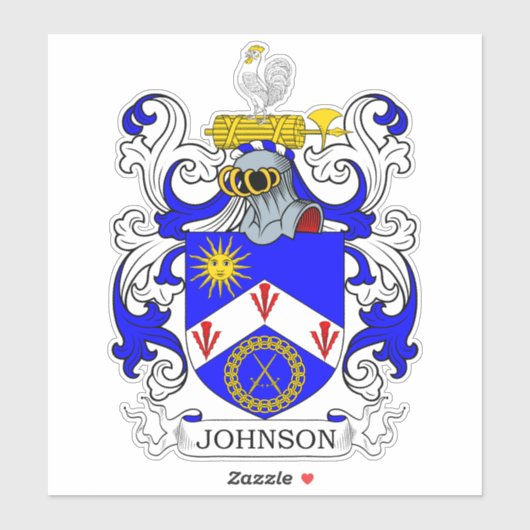 Johnson Family Crest Sticker (Vel)