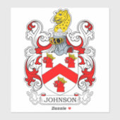 Johnson Family Crest Sticker (Vel)