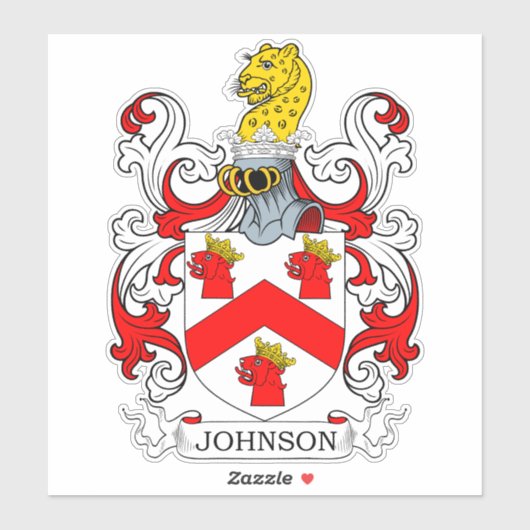 Johnson Family Crest Sticker (Vel)