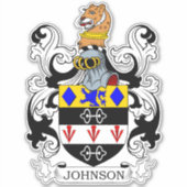 Johnson Family Crest Sticker (Voorkant)