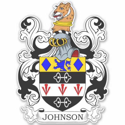 Johnson Family Crest Sticker (Voorkant)