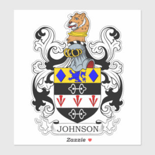 Johnson Family Crest Sticker