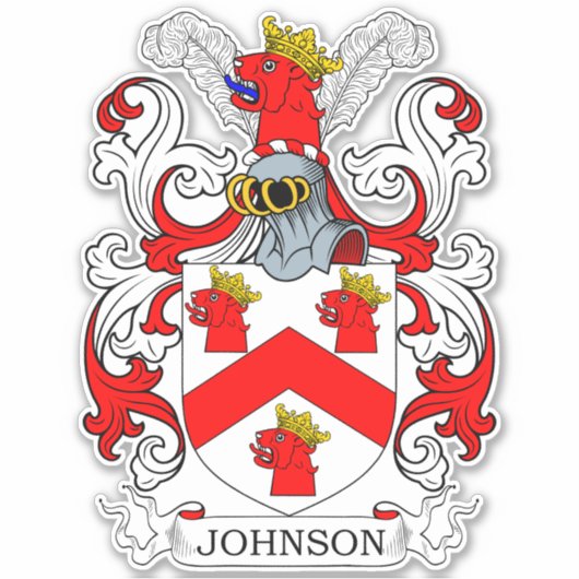 Johnson Family Crest Sticker (Voorkant)