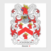 Johnson Family Crest Sticker (Vel)