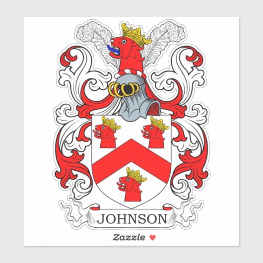Johnson Family Crest Sticker (Vel)