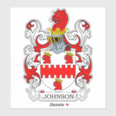 Johnson Family Crest Sticker (Vel)