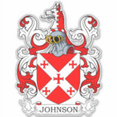 Johnson Family Crest Sticker (Voorkant)