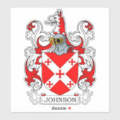 Johnson Family Crest Sticker (Vel)