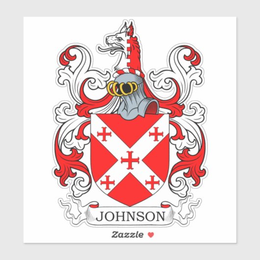 Johnson Family Crest Sticker (Vel)