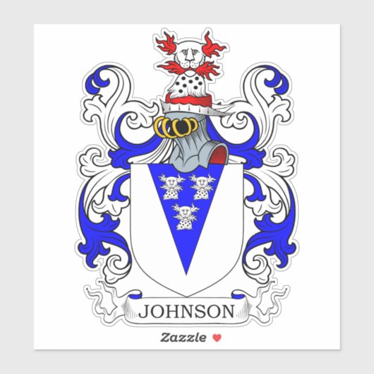Johnson Family Crest Sticker (Vel)