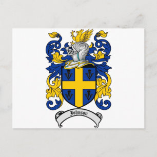 Johnson Family Crest - wapenschild Briefkaart