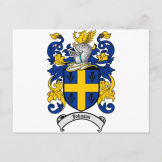 Johnson Family Crest - wapenschild Briefkaart