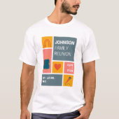 Johnson Family Reunion Block Design T-shirt (Voorkant)