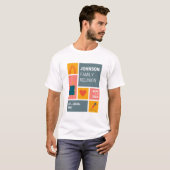 Johnson Family Reunion Block Design T-shirt (Voorkant volledig)
