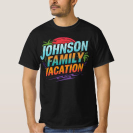Johnson Family Vacation Custom Destination Travel T-shirt