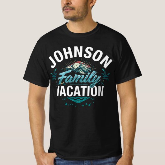 Johnson Family Vacation Matching Travel T-shirt (Voorkant)