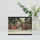 Johnson Gate Harvard University 1902 Briefkaart (Staand voorkant)