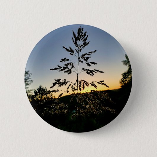 Johnson Grass Badge Ronde Button 5,7 Cm (Voorkant)