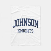 Johnson High School heeft Gainesville Ga Retro Spo Fleece Deken (Voorkant)