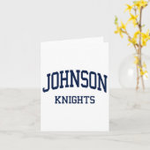 Johnson High School heeft Gainesville Ga Retro Spo Kaart (Gele Bloem)