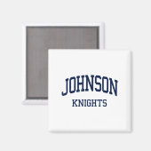 Johnson High School heeft Gainesville Ga Retro Spo Magneet (Voorkant / Achterkant)