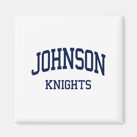 Johnson High School heeft Gainesville Ga Retro Spo Magneet (Voorkant)