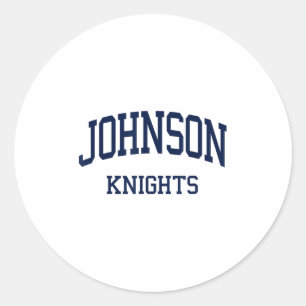 Johnson High School heeft Gainesville Ga Retro Spo Ronde Sticker