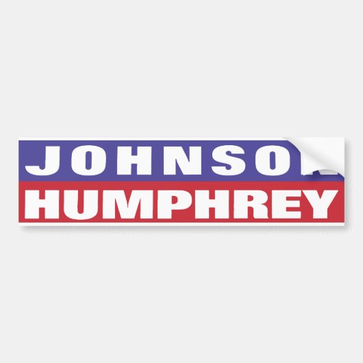 Johnson Humphrey Bumpersticker (Voorkant)