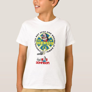 johnson in shirten t-shirt