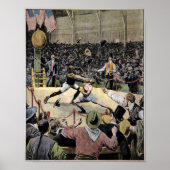 Johnson Jeffries Fight Illustration Poster (Voorkant)