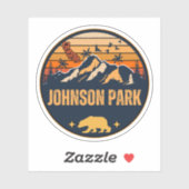 Johnson Park, Californië Sticker (Vel)